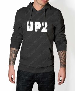 Mens DP2 Logo Grey Hoodie