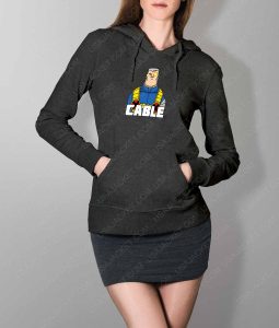 Womens DP2 Cable Grey Hoodie