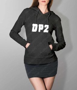 Womens DP2 Logo Grey Hoodie