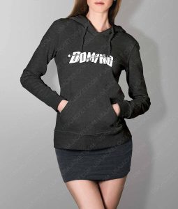 Womens Domino DP2 Grey Hoodie