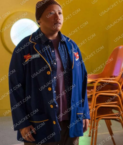 Shop Reginald The Vampire 2022 Jacob Batalon Blue Blazer