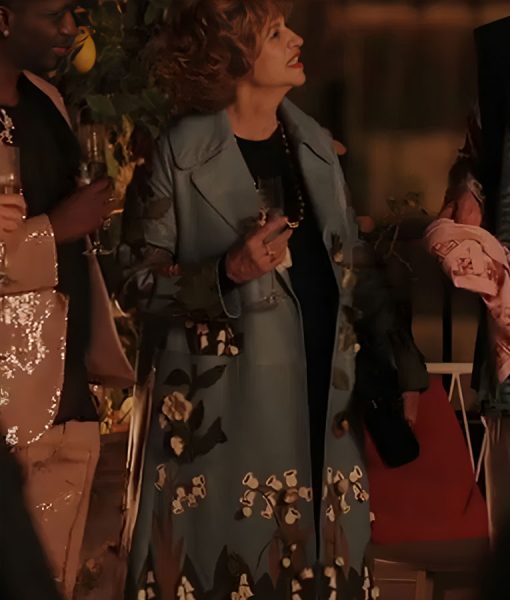 Antonia Muratori Emily in Paris S04 Anna Galiena Floral Embroidered Coat