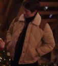 Gabriel Emily in Paris S4 Lucas Bravo Beige Quilted Jacket Gabriel Emily in Paris S4 Lucas Bravo Beige Quilted Jacket