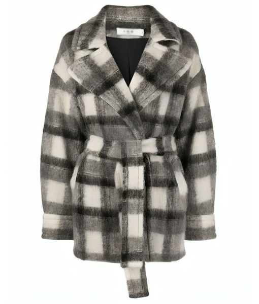 Get Genevieve Emily in Paris S04 Thalia Besson Plaid Coat