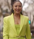 Mindy Chen Emily in Paris S04 Ashley Park Neon Cropped Jacket