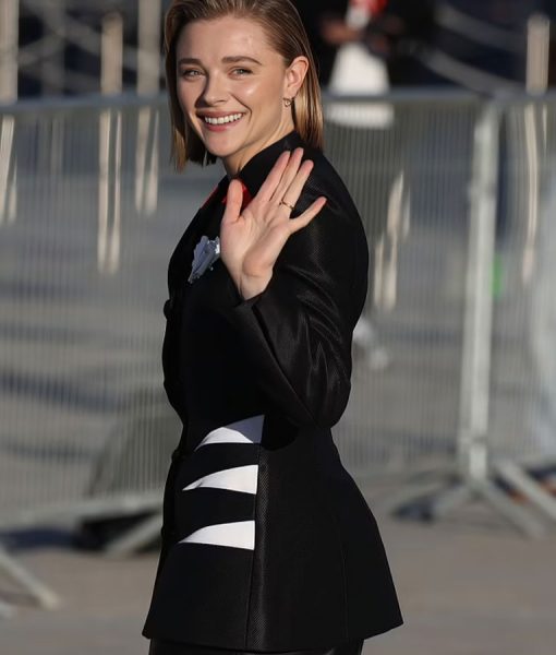 Get Paris Fashion Week Chloë Grace Moretz Black Blazer