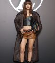Paris Fashion Week Lisa Leather Trench Coat