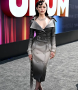 Jenna Ortega Netflix Tudum 2025 Leather Coat